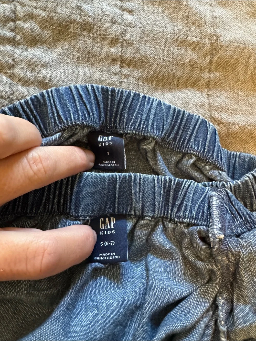 GAP Girls Denim Blue Tiered Off-Shoulder Dress